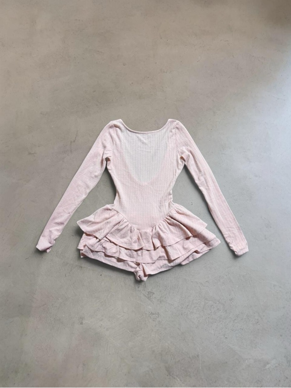 SOLD on depop | Urban Outfitters Kimchi Blue Ruffle Basque Waist Romper